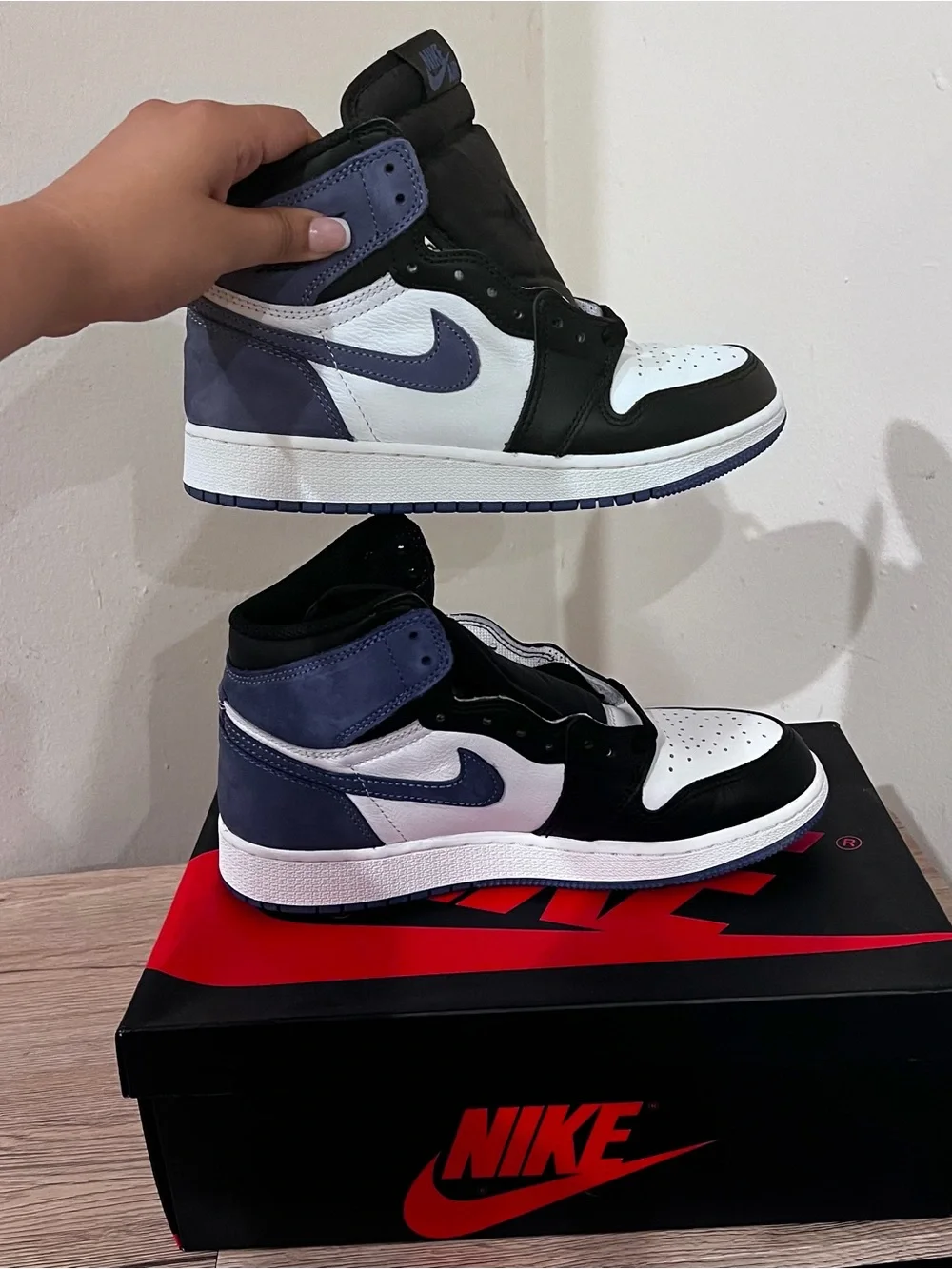 Nike Air Jordan Retro High OG 1s Blue Moon Sneakers